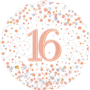Sparkling Fizz Rose Gold 18” Foil