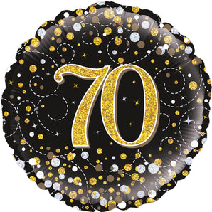 Sparkling Fizz Black and Gold 70