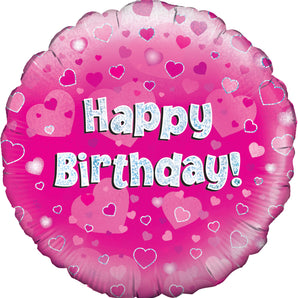 Pink Shimmer Happy Birthday