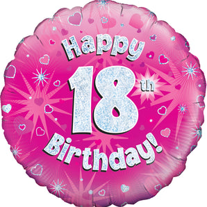Pink Shimmer Happy 18th Birthday!