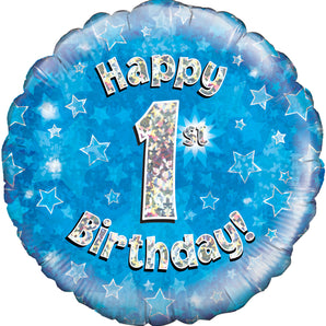 Blue Shimmer Happy 1st Birthday!