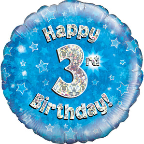 Blue Shimmer Happy 3rd Birthday!