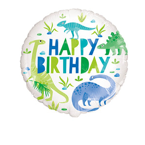 Dinosaur Happy Birthday 18" foil