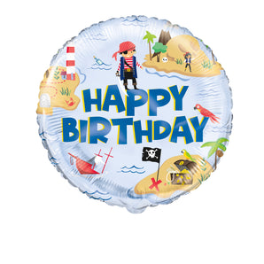 Pirate Island Happy Birthday 18” Foil