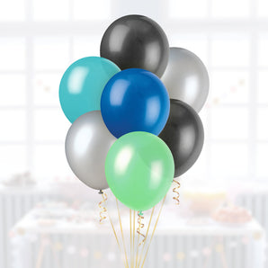 Gaming Party Helium Latex Balloon Bunch