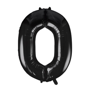 Black Number Balloon