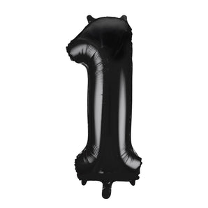 Black Number Balloon