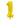 Gold Number Balloon