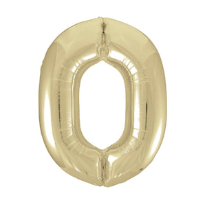 Champagne Gold Number Balloon