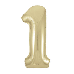 Champagne Gold Number Balloon