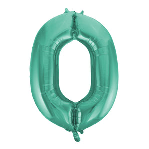 Green Number Balloon
