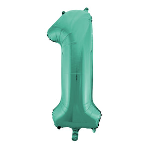 Green Number Balloon