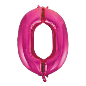 Hot Pink Number Balloon