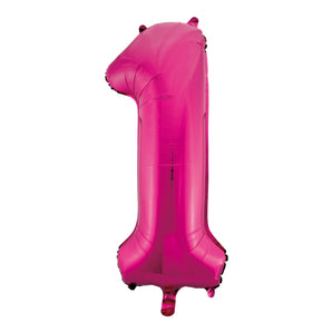 Hot Pink Number Balloon