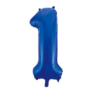 Blue Number Balloon