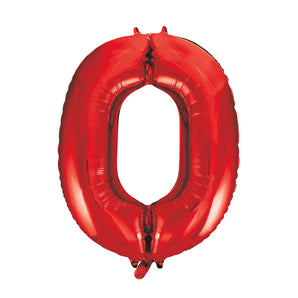 Red Number Balloon