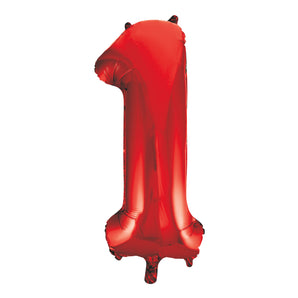 Red Number Balloon