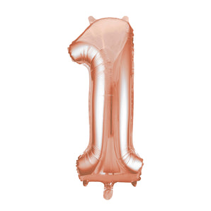 Rose Gold Number Balloon